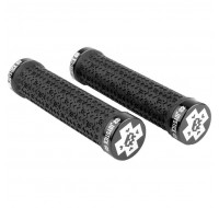 X Logo Dual Clamp Lock-On Grips