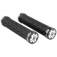 X Logo Dual Clamp Lock-On Grips