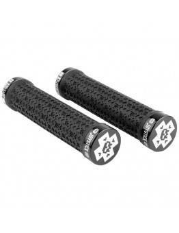 X Logo Dual Clamp Lock-On Grips