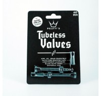 Peaty's Tubeless Valves (pair) - 60mm - Gun Metal Grey
